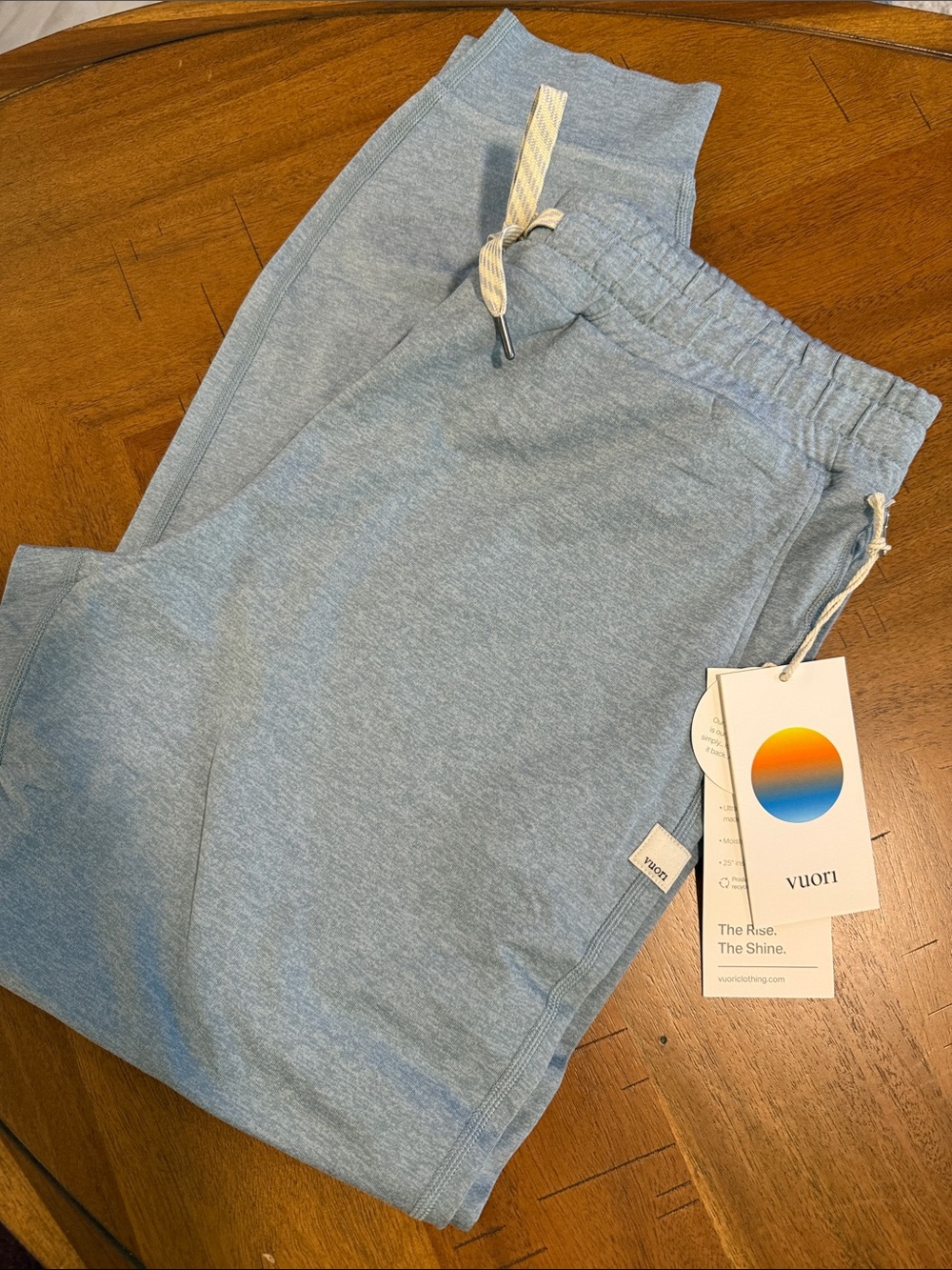 Vuori Women’s Light Blue Performance Jogger Bottoms NWT